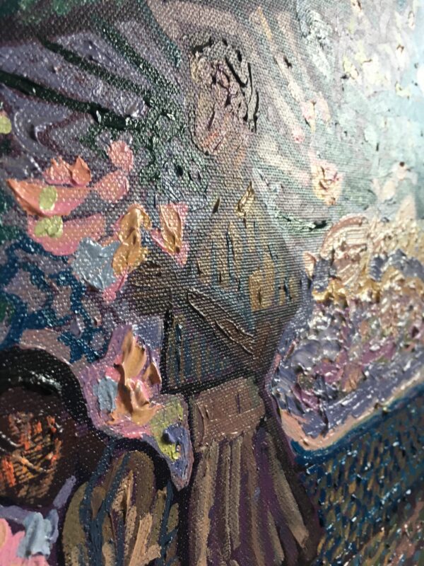 'Who will She Be?' Original open-impressionist painting by Nancy Okang - ,500.00